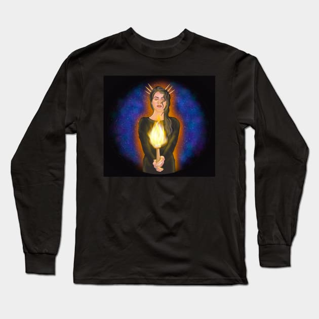 Hekate Long Sleeve T-Shirt by Crowandyarrow